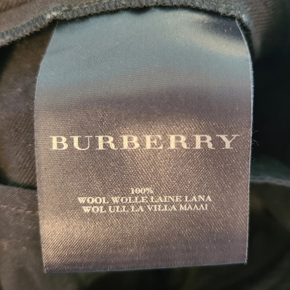 Burberry Prorsom Black Wool Trouser Pants - Picture 8 of 8